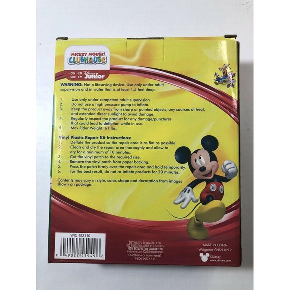 Disney Junior Mickey Mouse Inflatable Boat Float - Picture 2 of 3